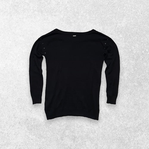 Guess Wonderful Long sleeved Embellished Logo Jumper Size XS