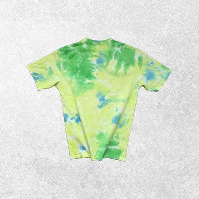 Nike Tie Dye Loose Fit T-Shirt Green Yellow Size Small