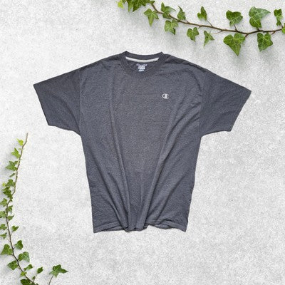 Champion Authentic Athletic Short Sleeve Logo T-shirt Grey Men's Size XL