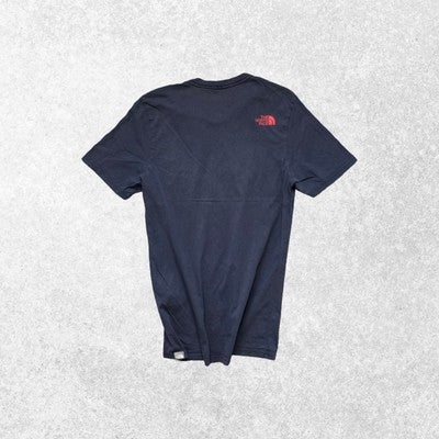 The North Face Navy Red Logo T-Shirt Small S