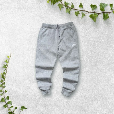 Nike Grey Joggers Size S Small Cuffed Sweatpants Cotton Blend W28 L27