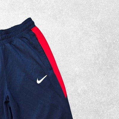 Nike Dri-Fit Joggers Navy & Red Small S W26β Inseam 29β Bulldogs Logo
