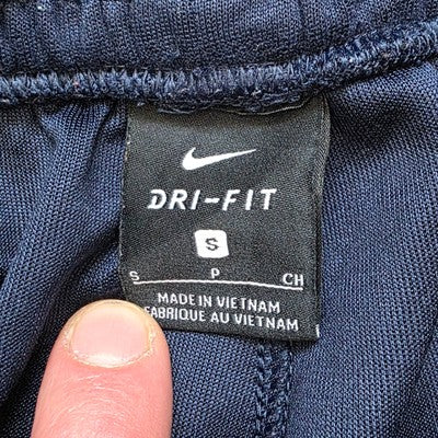 Nike Dri-Fit Joggers Navy & Red Small S W26β Inseam 29β Bulldogs Logo