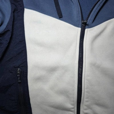 Nike Mens Hybrid Fleece Hoodie XS (Mystic Navy/White/University Red)
