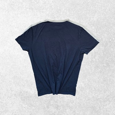 Champion Navy T-Shirt β XL β Red Script Logo β Grey Trim