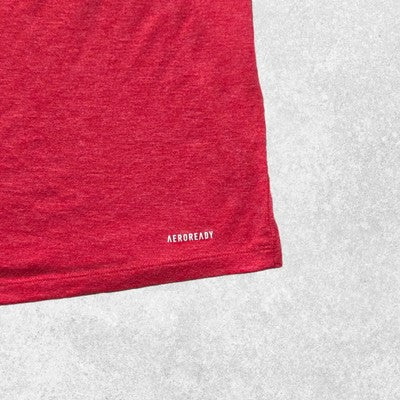 Adidas AEROREADY Primegreen T-Shirt Red Performance Tee Size M (20” P2P) MT22