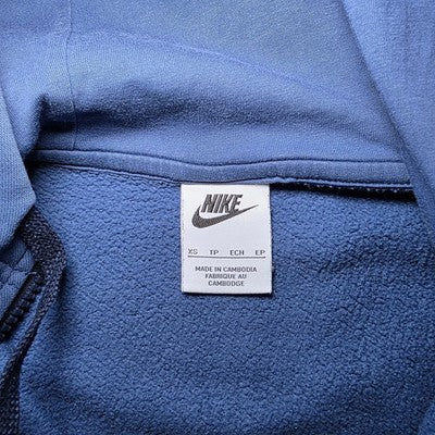 Nike Mens Hybrid Fleece Hoodie XS (Mystic Navy/White/University Red)