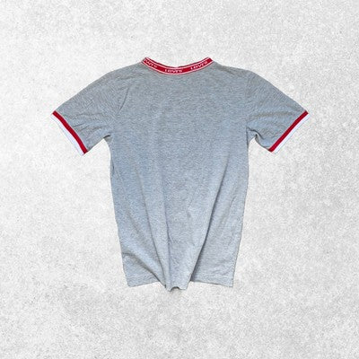 Levi's Kids XL (13–15 Yrs) Grey Red Logo Ringer T-Shirt | Excellent Condition