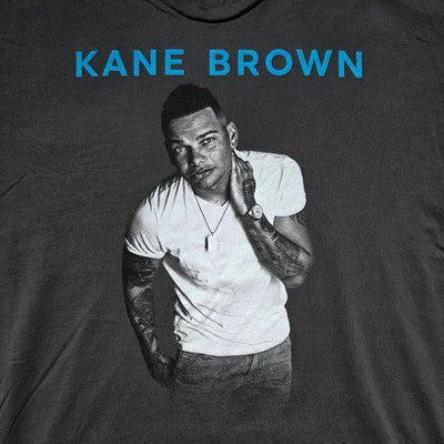Kane Brown Tour T-Shirt Black Graphic Tee Size XL