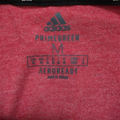 Adidas AEROREADY Primegreen T-Shirt Red Performance Tee Size M (20” P2P) MT22