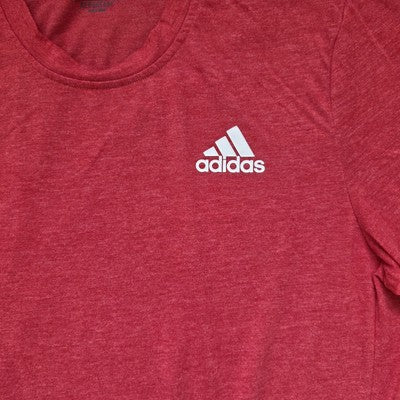 Adidas AEROREADY Primegreen T-Shirt Red Performance Tee Size M (20” P2P) MT22