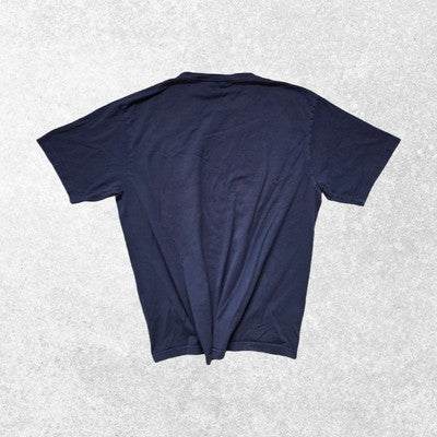 Nautica Navy Blue T-Shirt | Size L | 100% Cotton | Made in Peru