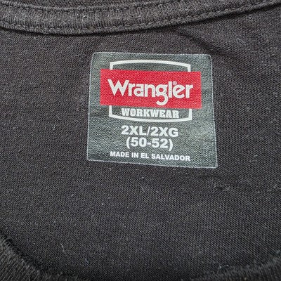 Wrangler Workwear Black Pocket T-Shirt β Size 2XL (50β52) β Made in El Salvador