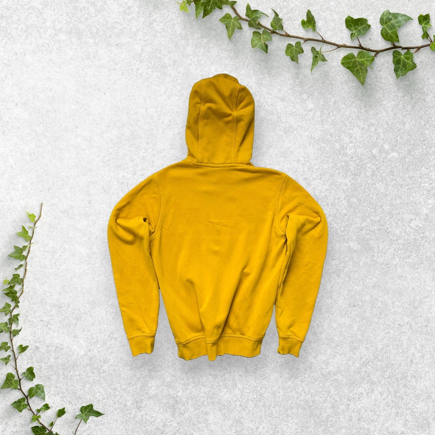 Nike Mens Hoodie Yellow Small Sportswear Club Pullover