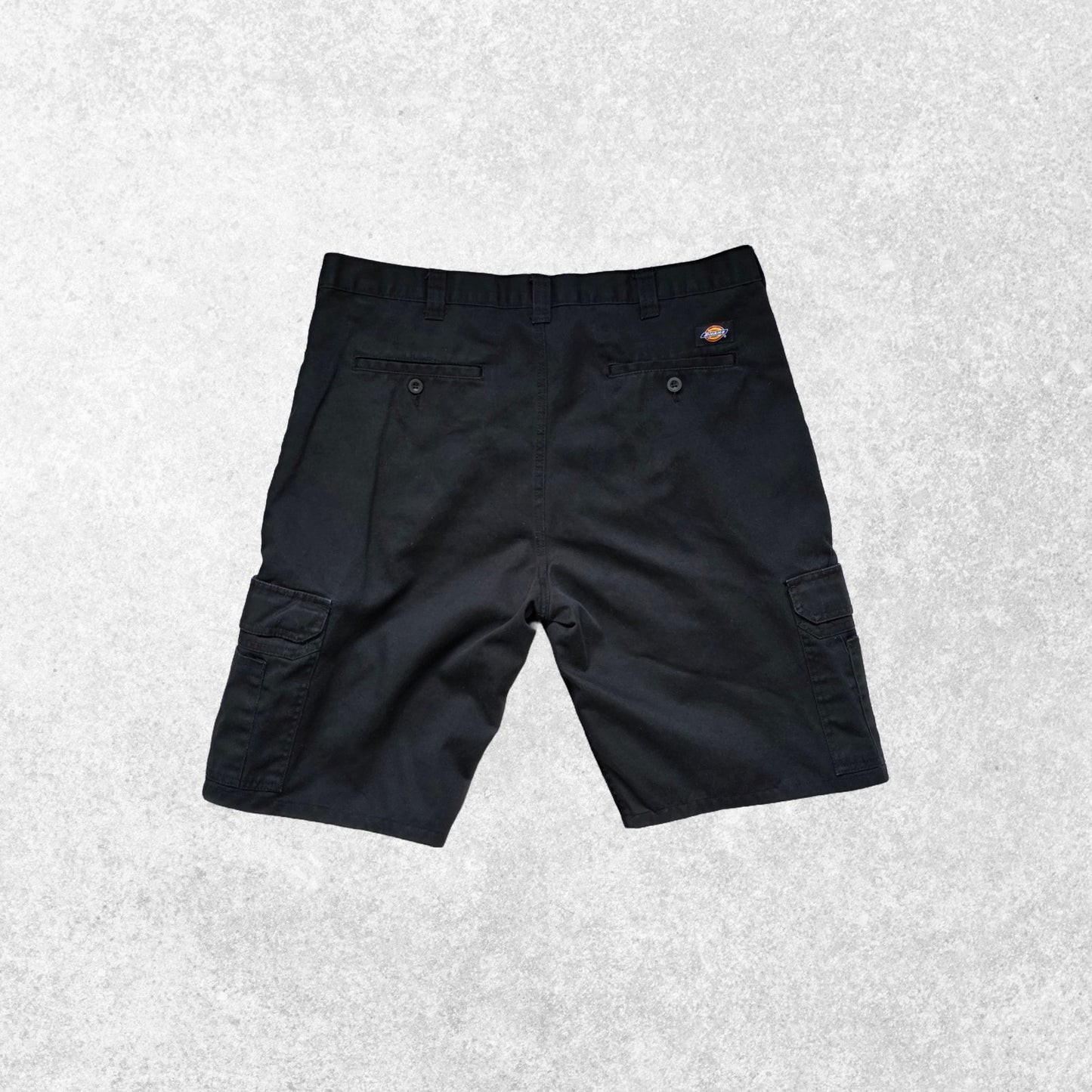 Dickies Cargo Workwear Shorts Black Utility Work Shorts Men's W38