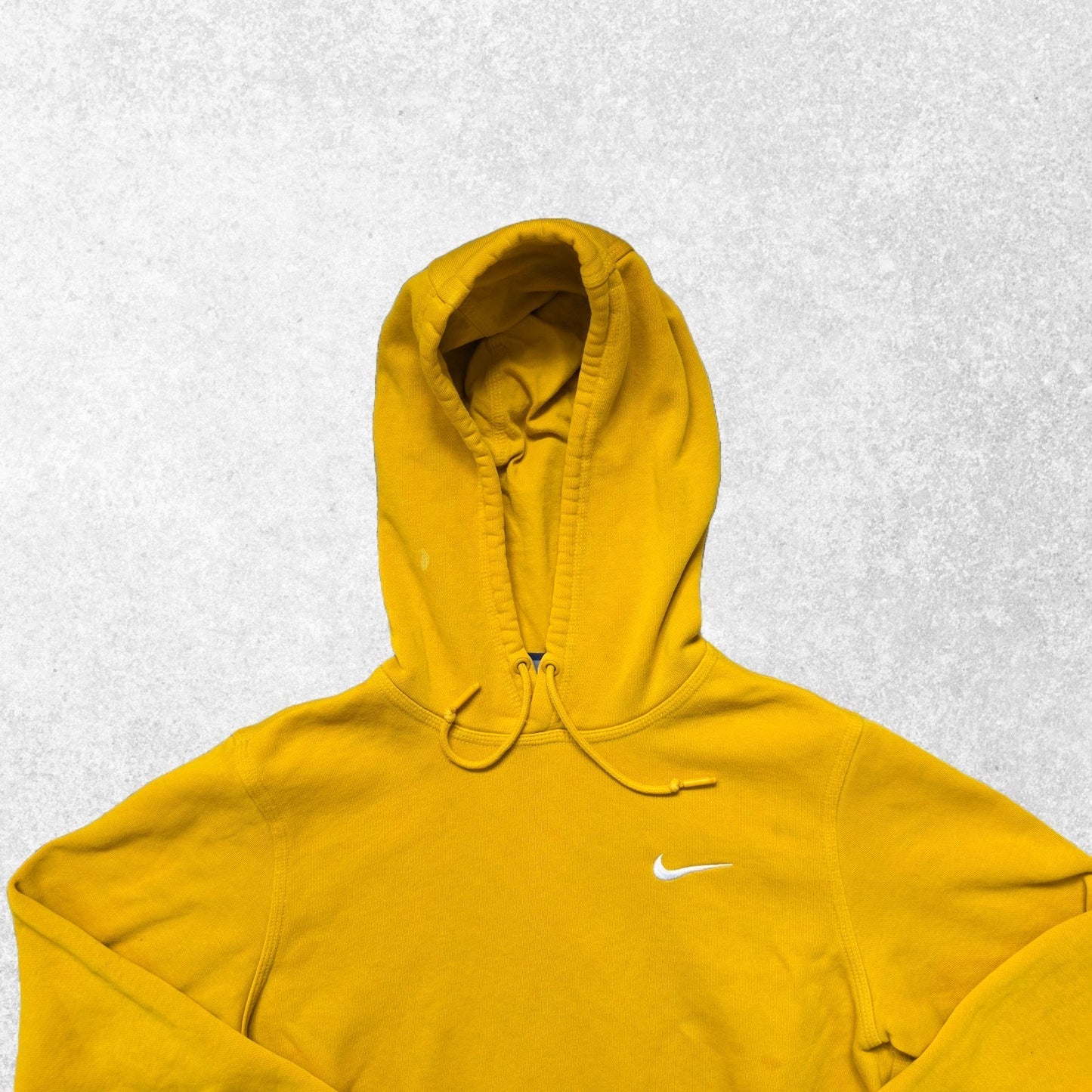 Nike Mens Hoodie Yellow Small Sportswear Club Pullover