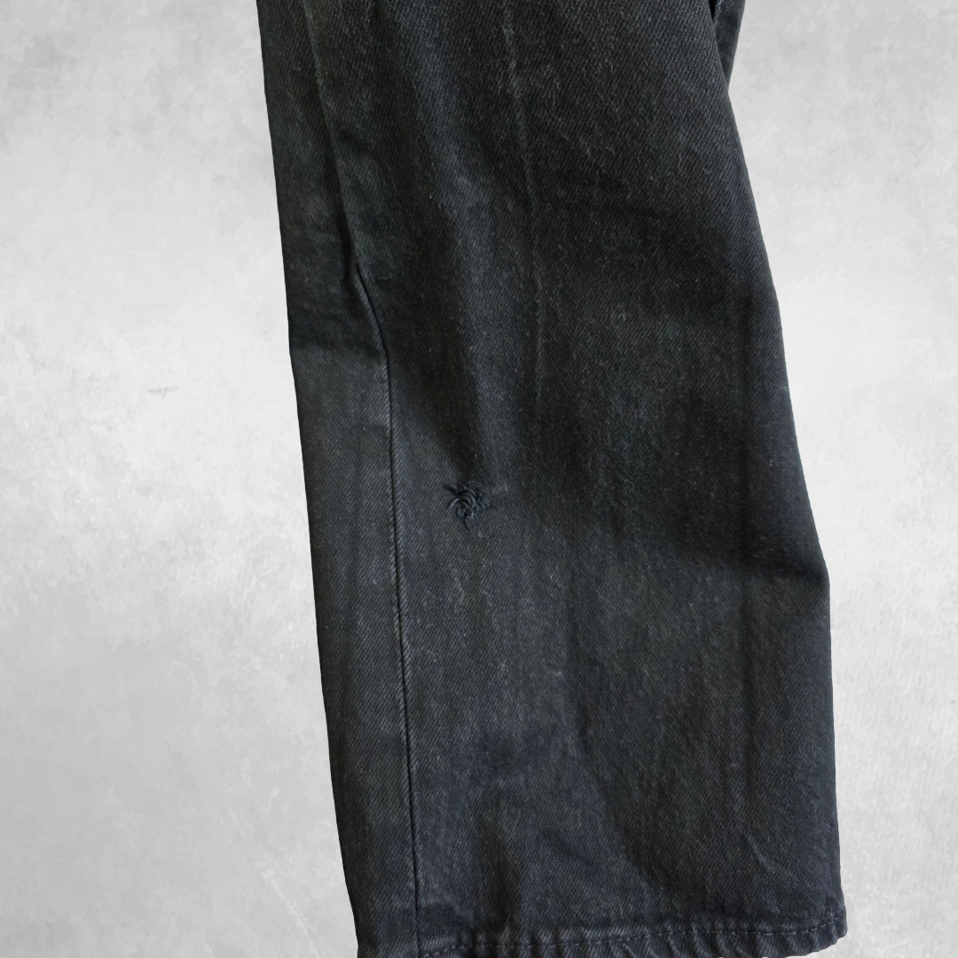 Levi’s 501 Jeans W36 L34 Black Straight Fit Denim Button Fly Men’s Classic