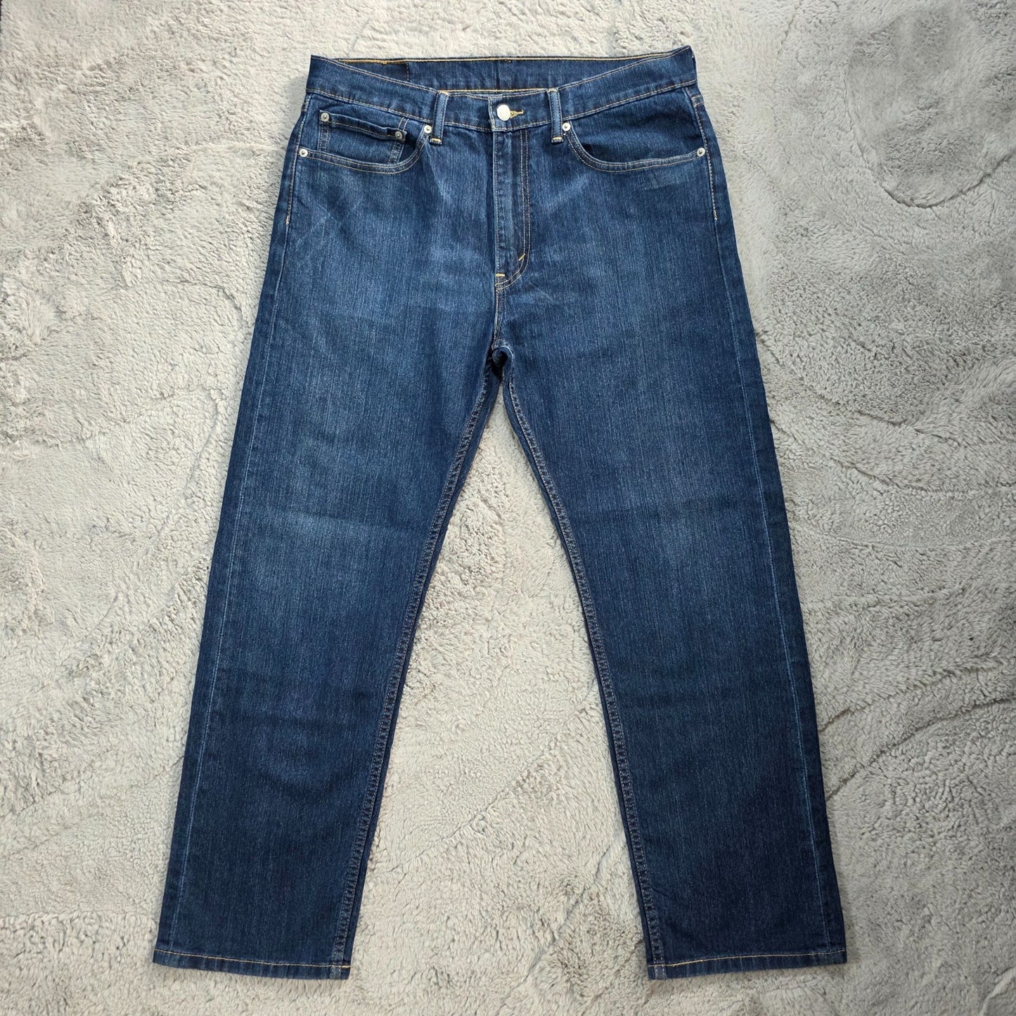 Levi’s 505 Regular Straight Fit Jeans W34 L30 Blue Mid Wash Excellent