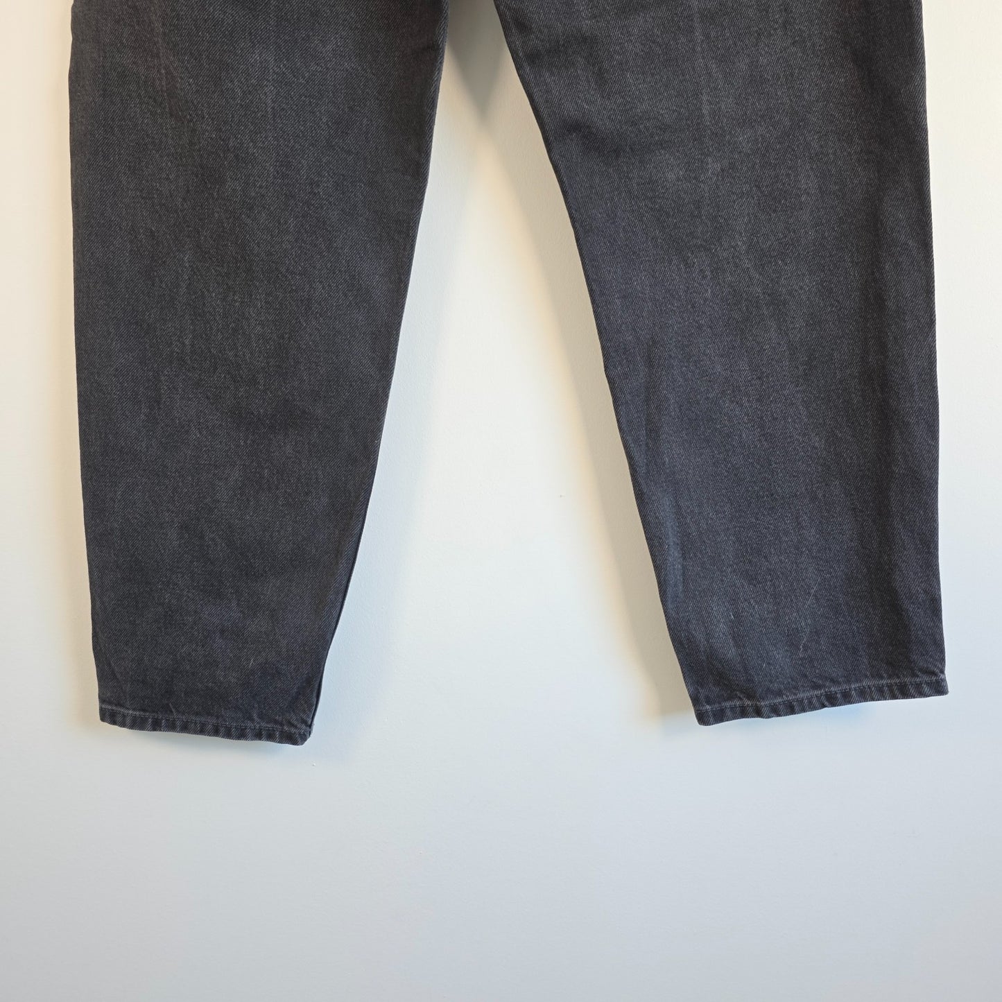 Tommy Hilfiger Mom Jeans High Rise Tapered Women's W32 L28 Black Denim