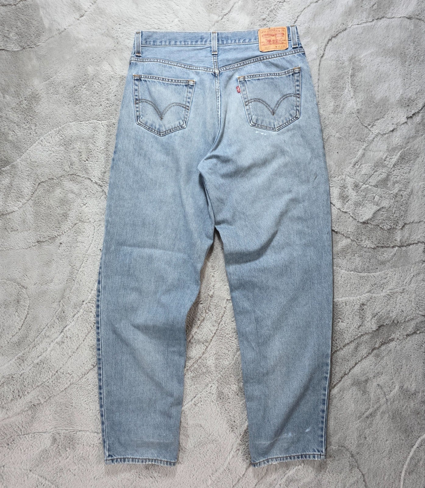 Levi's 560 Comfort Fit Jeans W36 L36 Light Wash Straight Leg Colombia Vintage 90