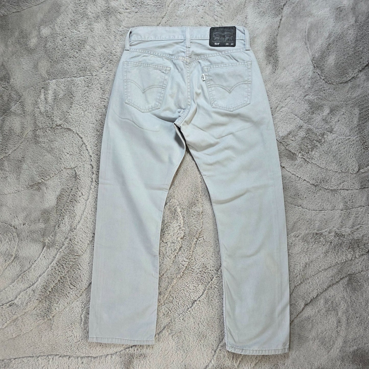 Levi's 514 Slim Straight Light Blue Chino Style Jeans W29 L30 White Tab