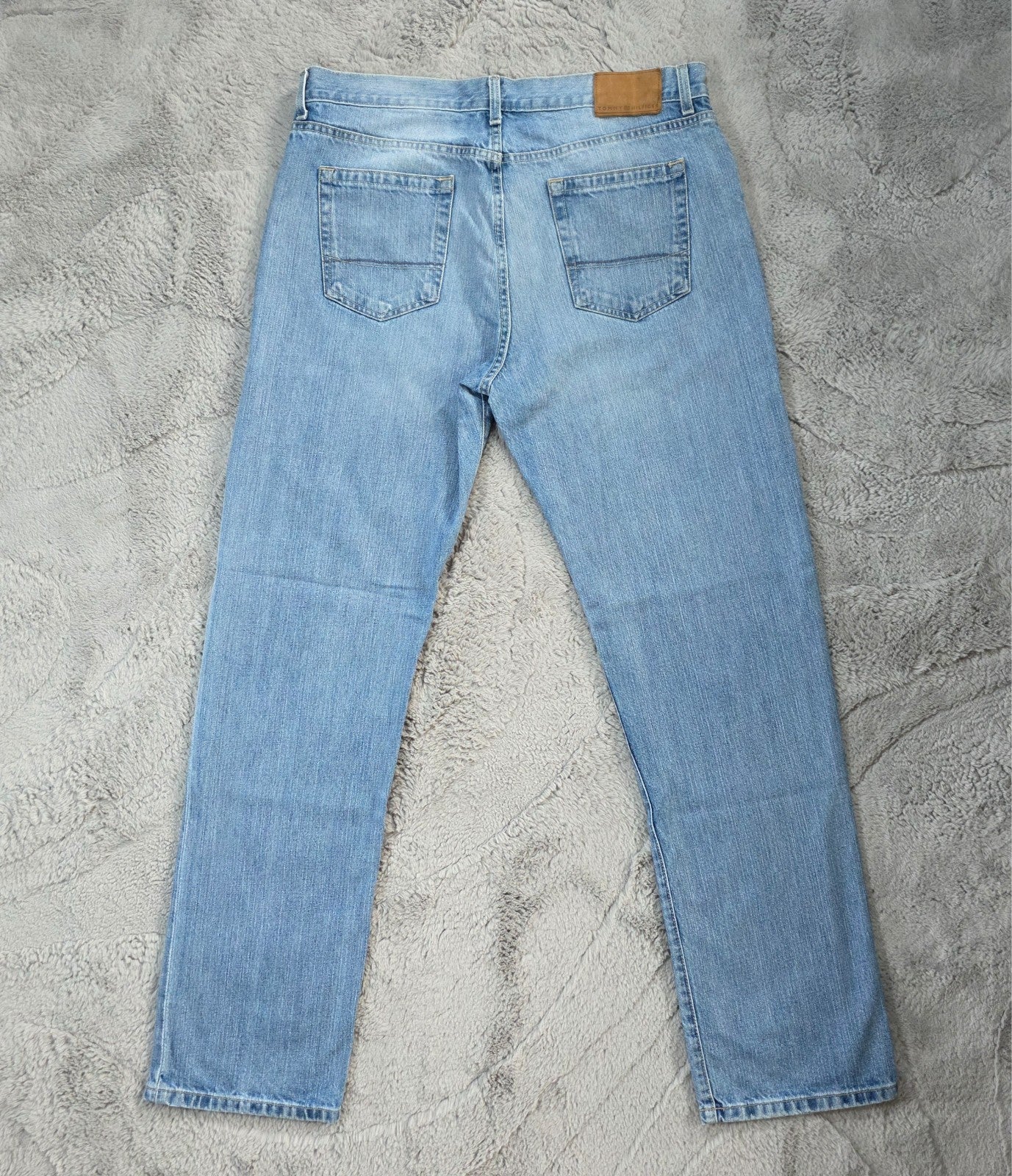 Tommy Hilfiger Custom Straight Men’s Blue Denim Jeans W36 L34 Mexico 100% Cotton