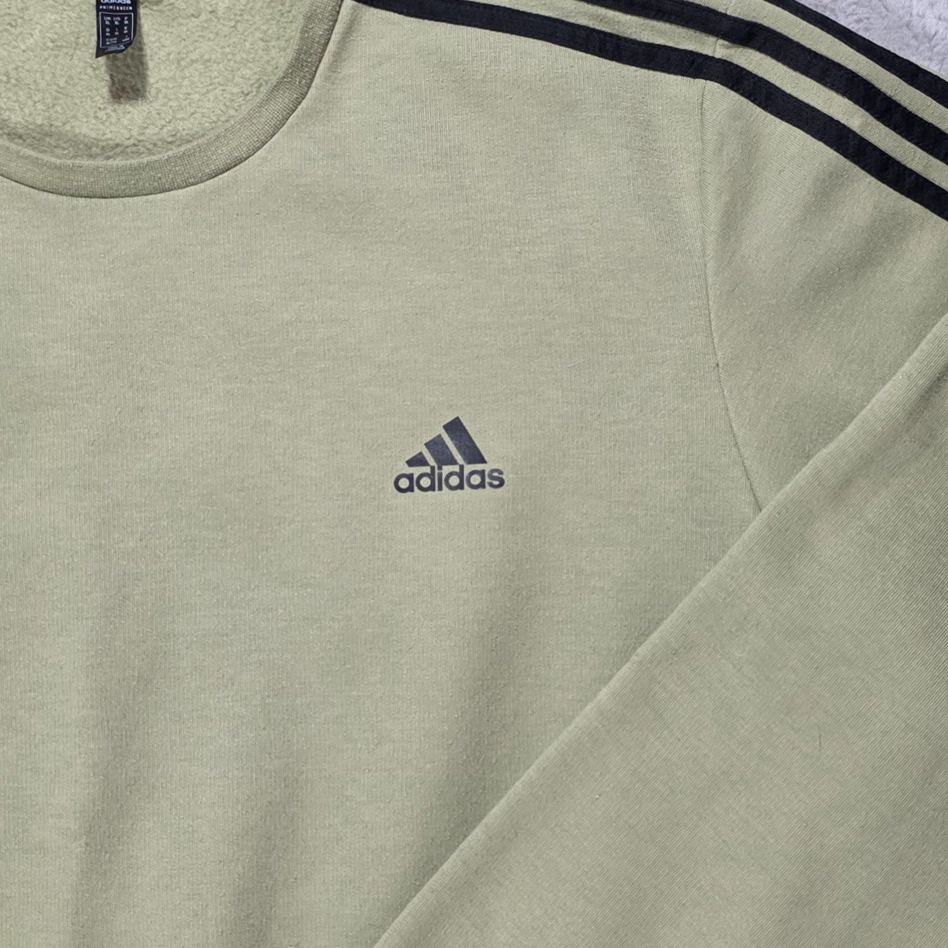 Adidas Primegreen Sweatshirt Khaki Green XL β 3-Stripes Crew Neck Jumper