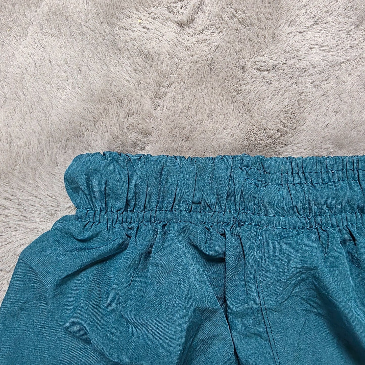Adidas Teal Sports Shorts W20 Small Fit Zip Pockets 3-Stripes Tagged M