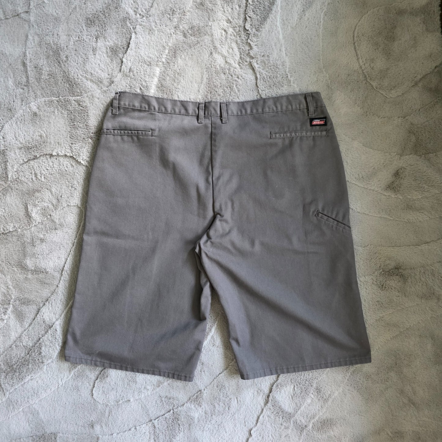 Dickies Cargo Shorts Grey W44 Long Inseam Utility Pocket Workwear Style