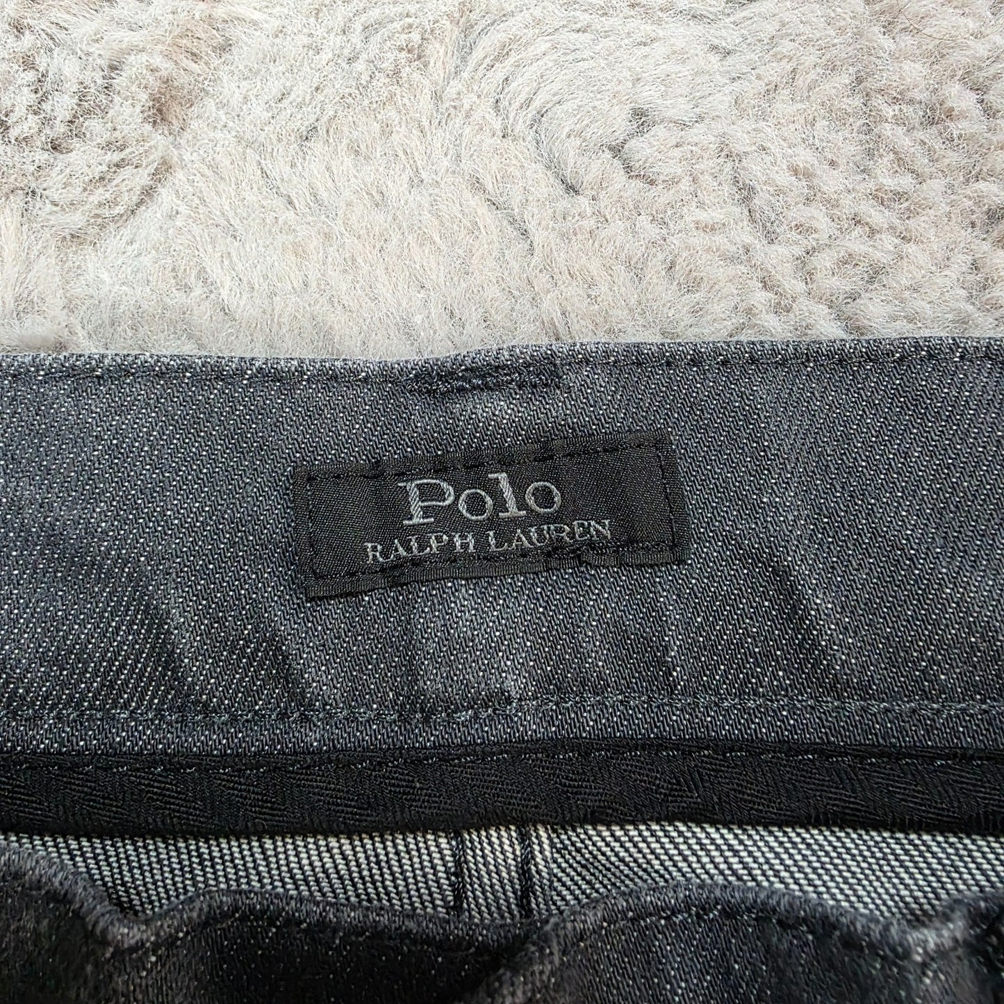 Polo Ralph Lauren Straight Leg Grey Jeans W36 L32 Men's 99% Cotton Made in Egypt