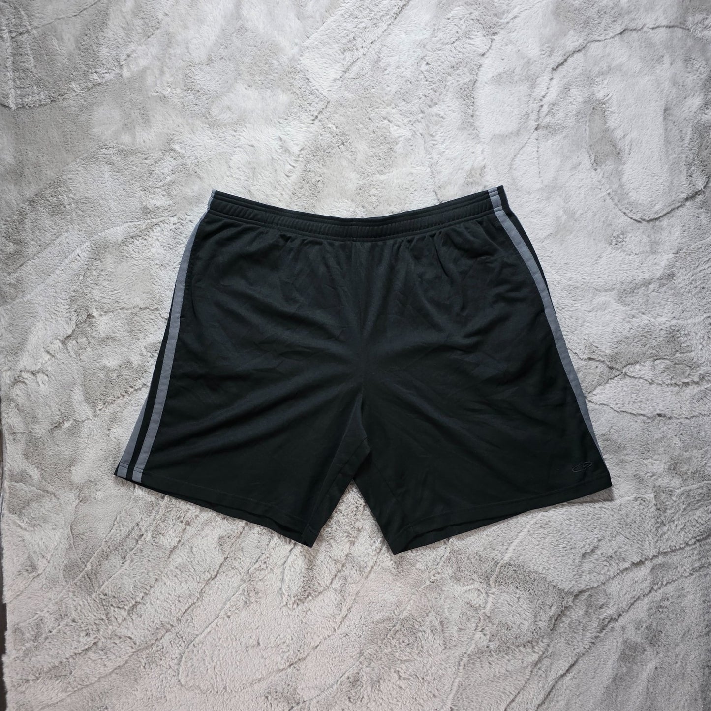 Champion Duofold Black Sports Shorts XXL W38 Polyester Gym Running Activewear