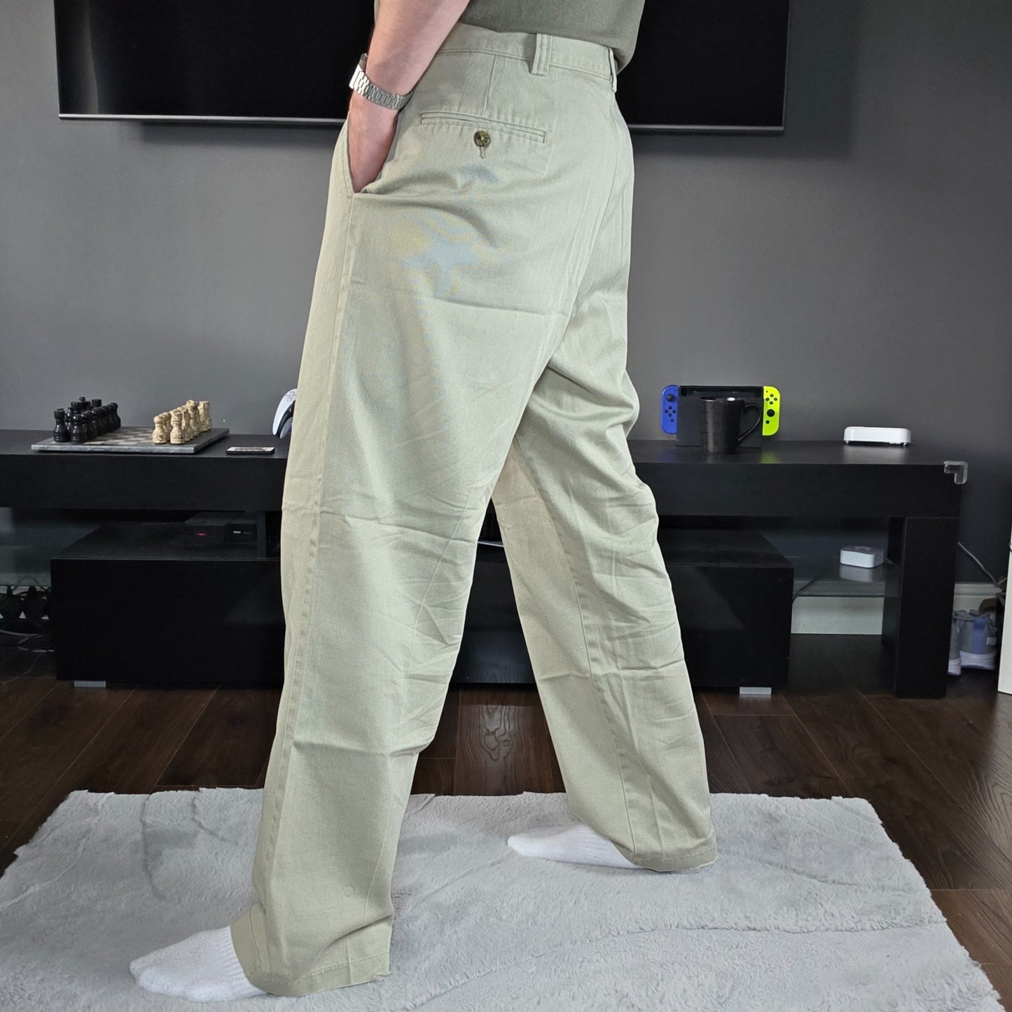 Tommy Hilfiger Beige Chino Trousers W40 L32 (Actual 38) 100% Cotton Dominican