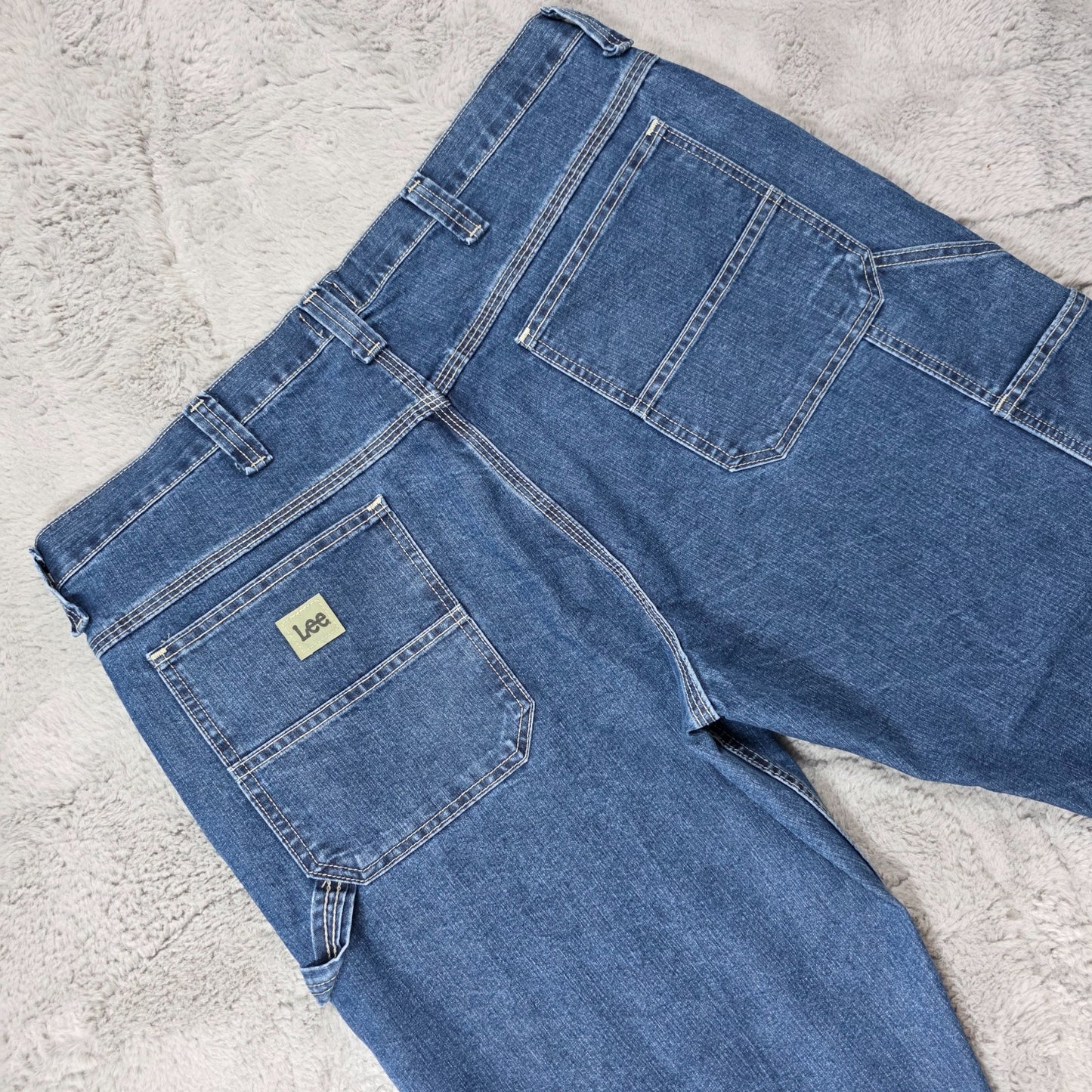Lee Carpenter Jeans Men’s W38 L32 (Altered to L27) Blue Relaxed Fit Workwear
