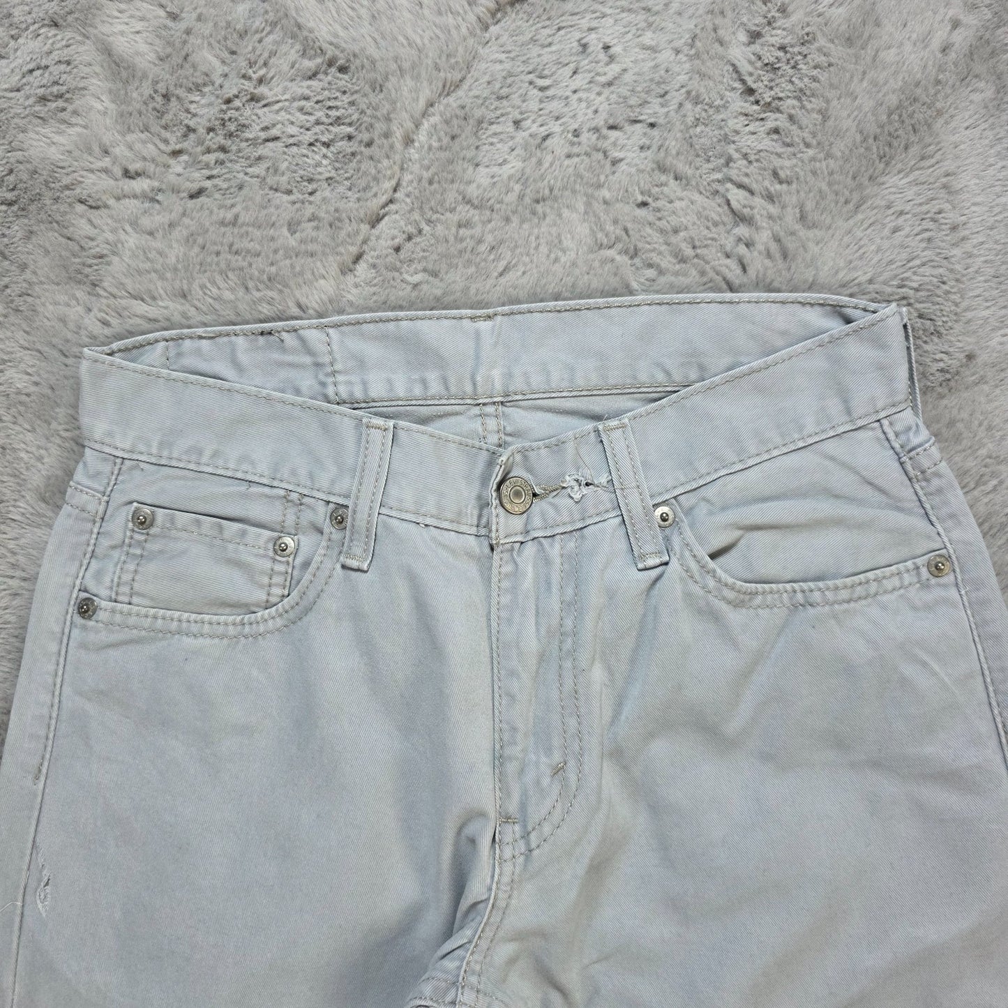Levi's 514 Slim Straight Light Blue Chino Style Jeans W29 L30 White Tab