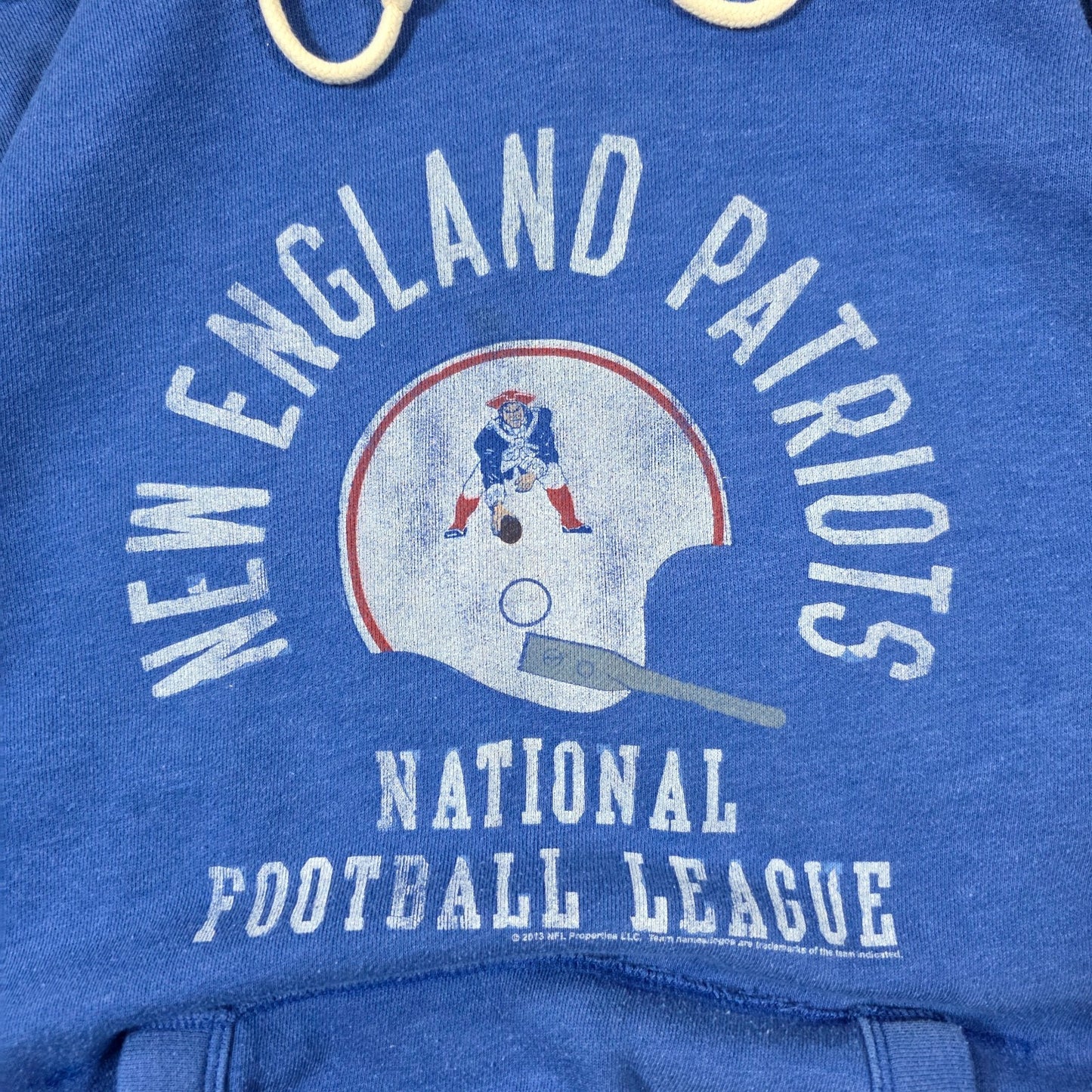 NFL New England Patriots Blue Hoodie ๐ Team Apparel Pullover Sweatshirt XL