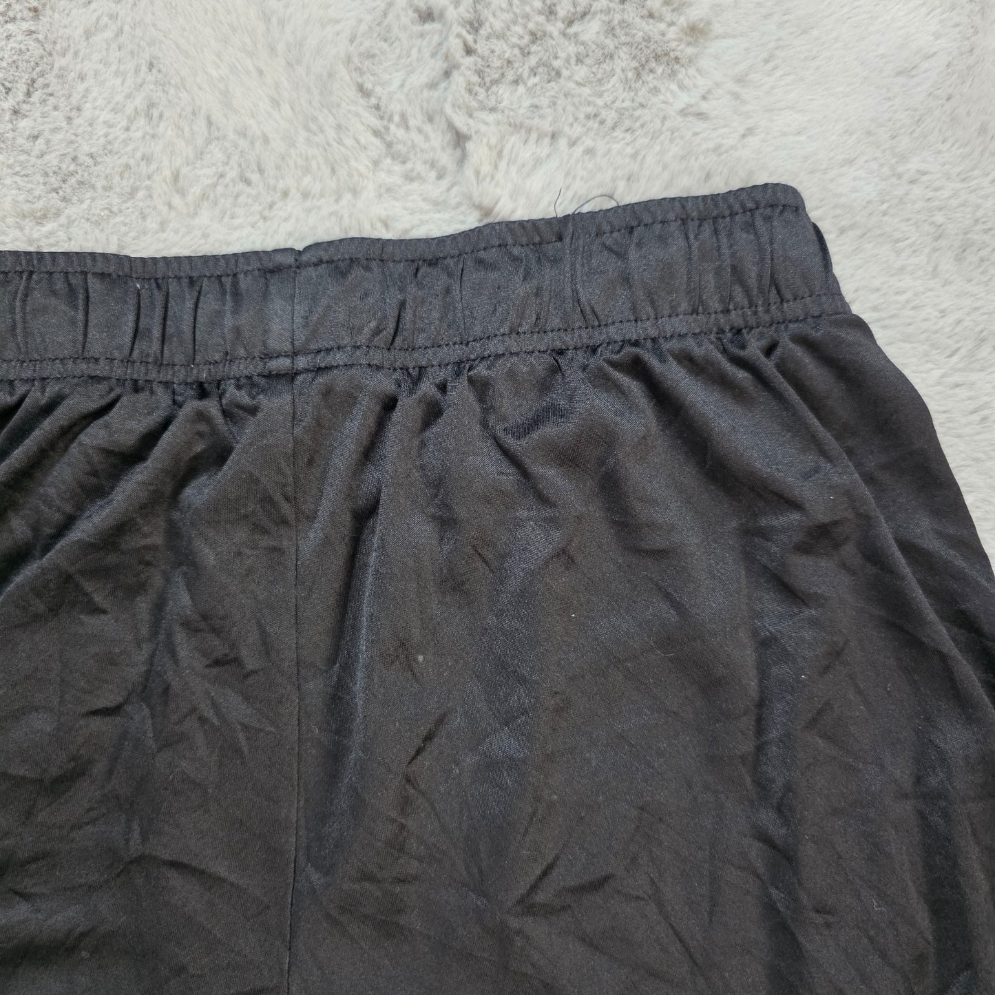 Fila Black Sports Shorts Size M W28 Made in Vietnam Mesh Panel Gymwear