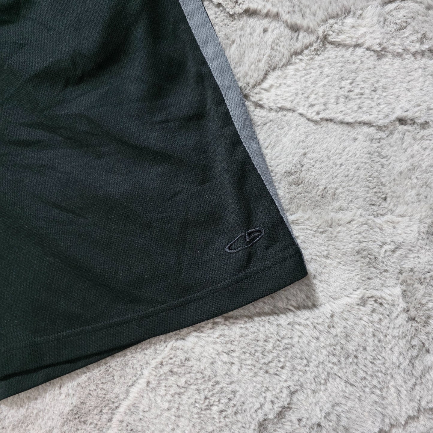 Champion Duofold Black Sports Shorts XXL W38 Polyester Gym Running Activewear