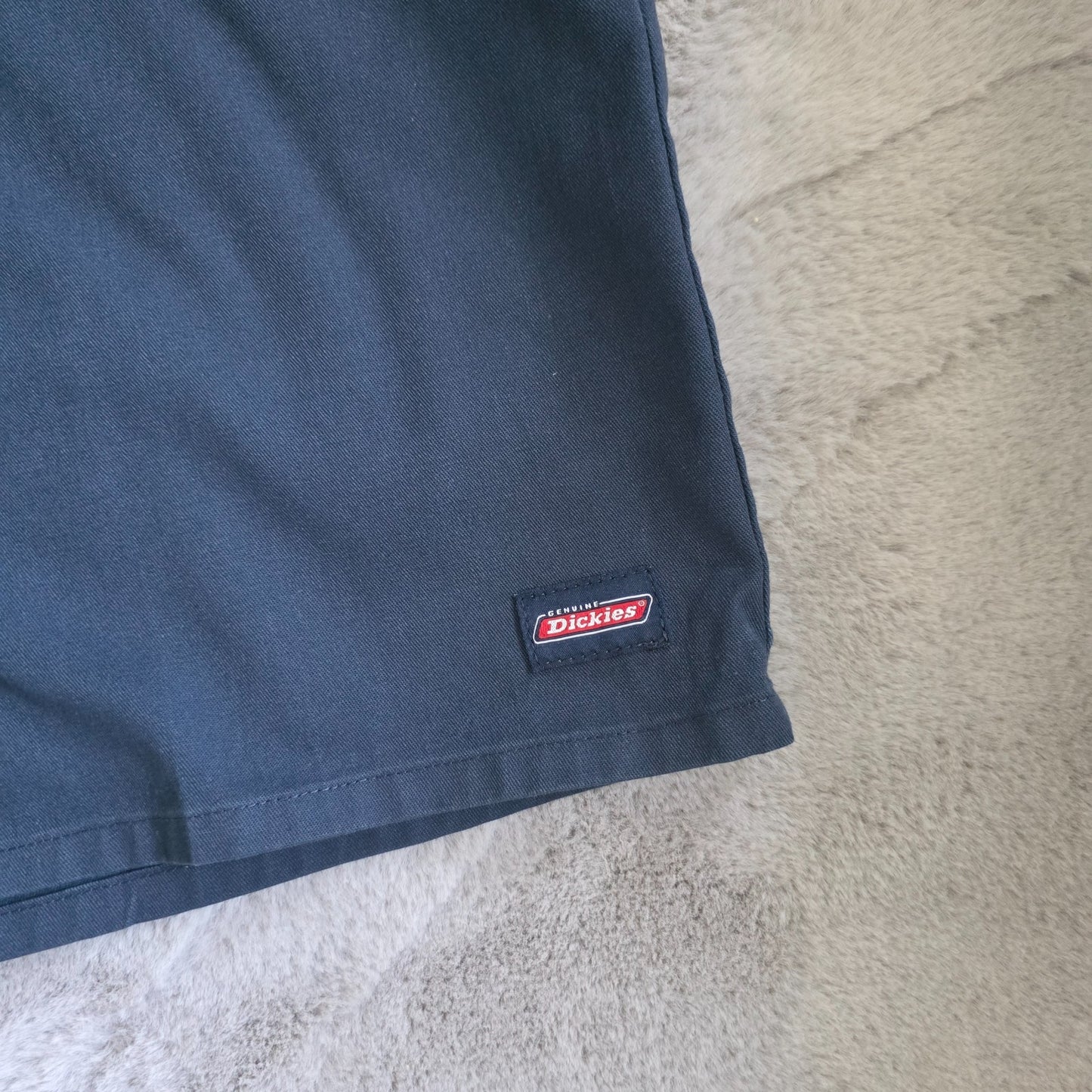Dickies WR838DN Navy Blue Work Shorts W36 Relaxed Fit Cargo Style Poly Cotton
