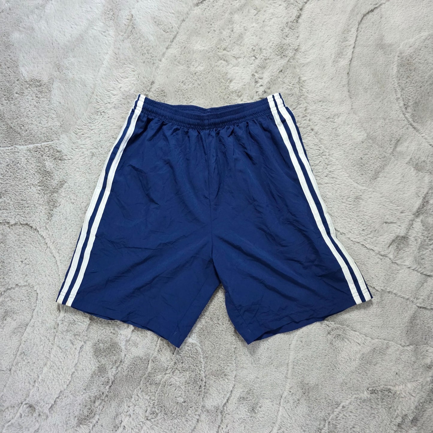 Adidas Climalite Navy Sports Shorts Youth L 13-14Y W24 Gym Training Logo