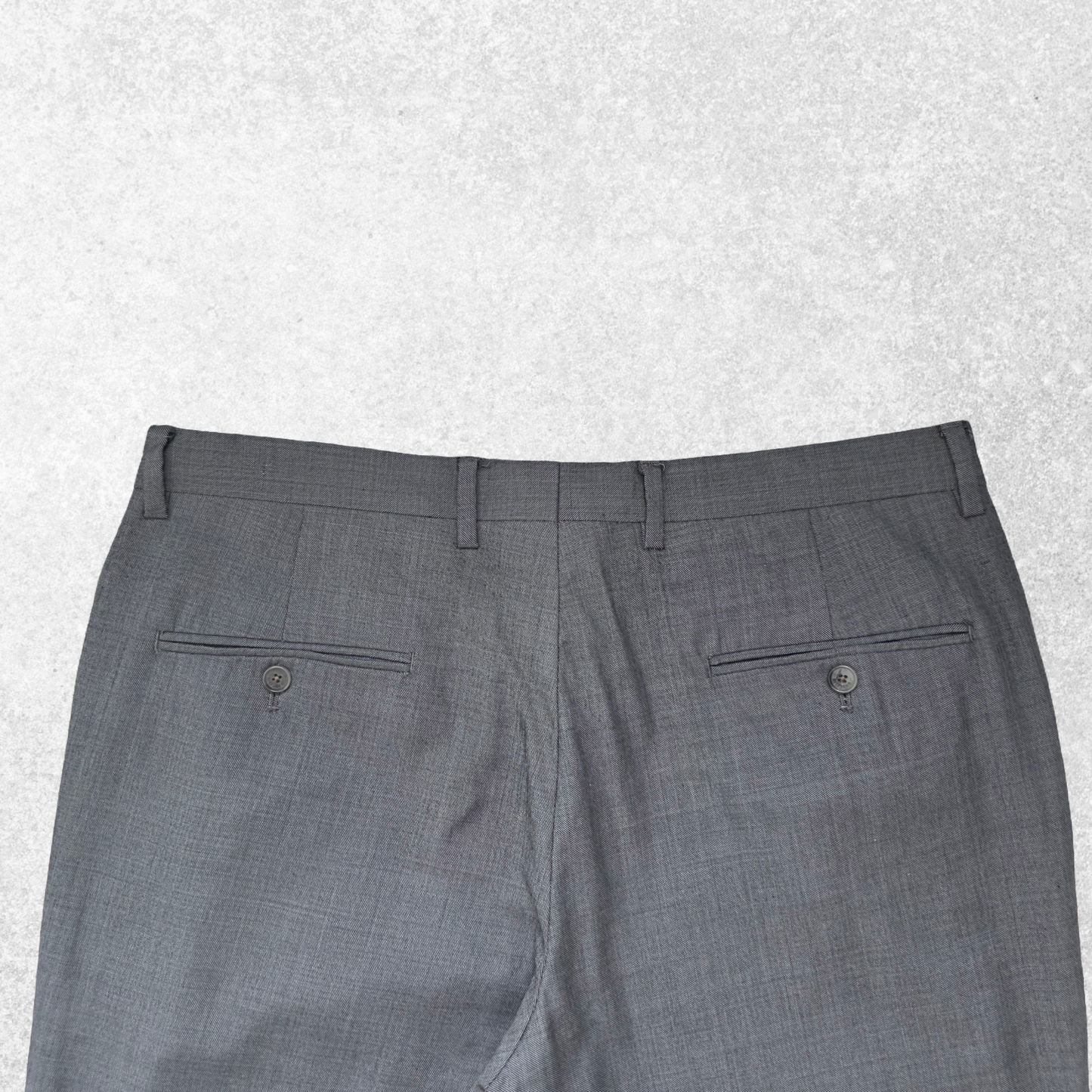 TOMMY HILFIGER Grey Wool Dress Trousers W36 L30 | Smart Formal Work Pants