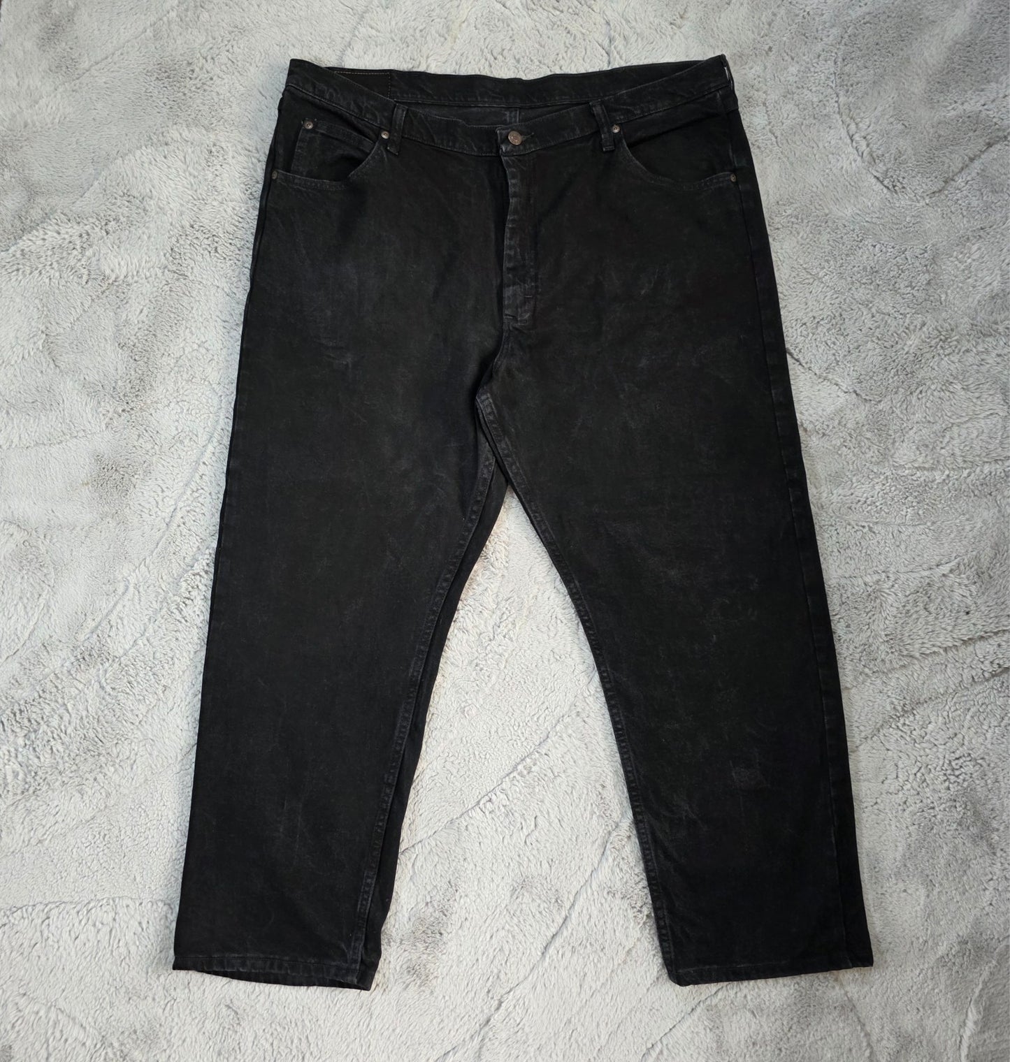Wrangler Men’s 1097FXVCB Relaxed Fit Jeans Black W40 L30 Made in Mexico