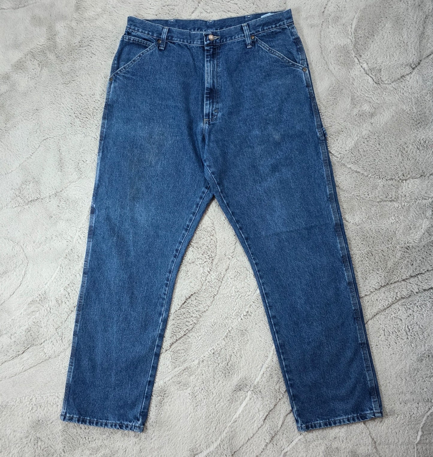 Wrangler Carpenter Jeans 94LSWDV Blue Straight Leg W36 L32 Men’s Nicaragua