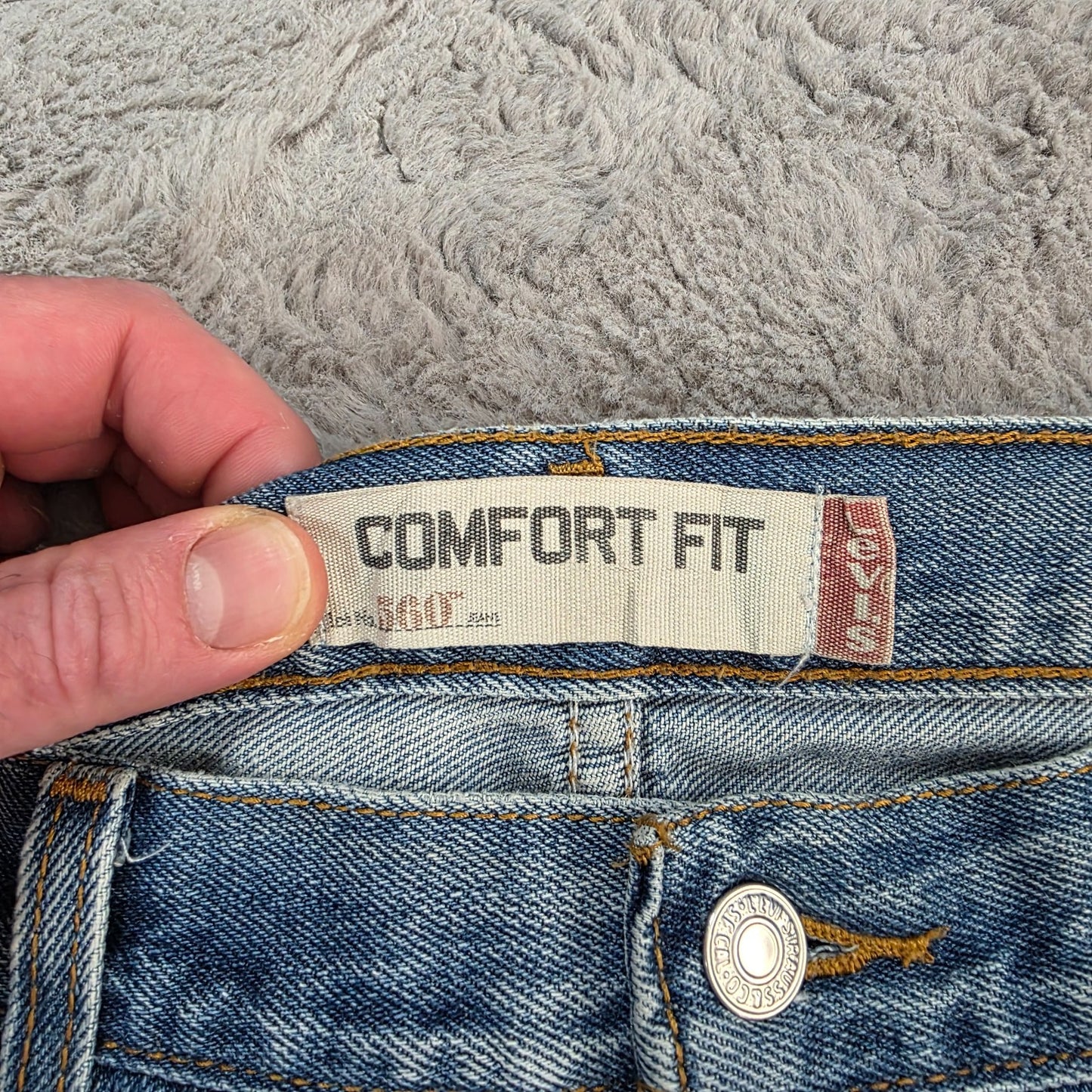 Levi’s 560 men’s tapered jeans light blue W38 L30 comfort fit