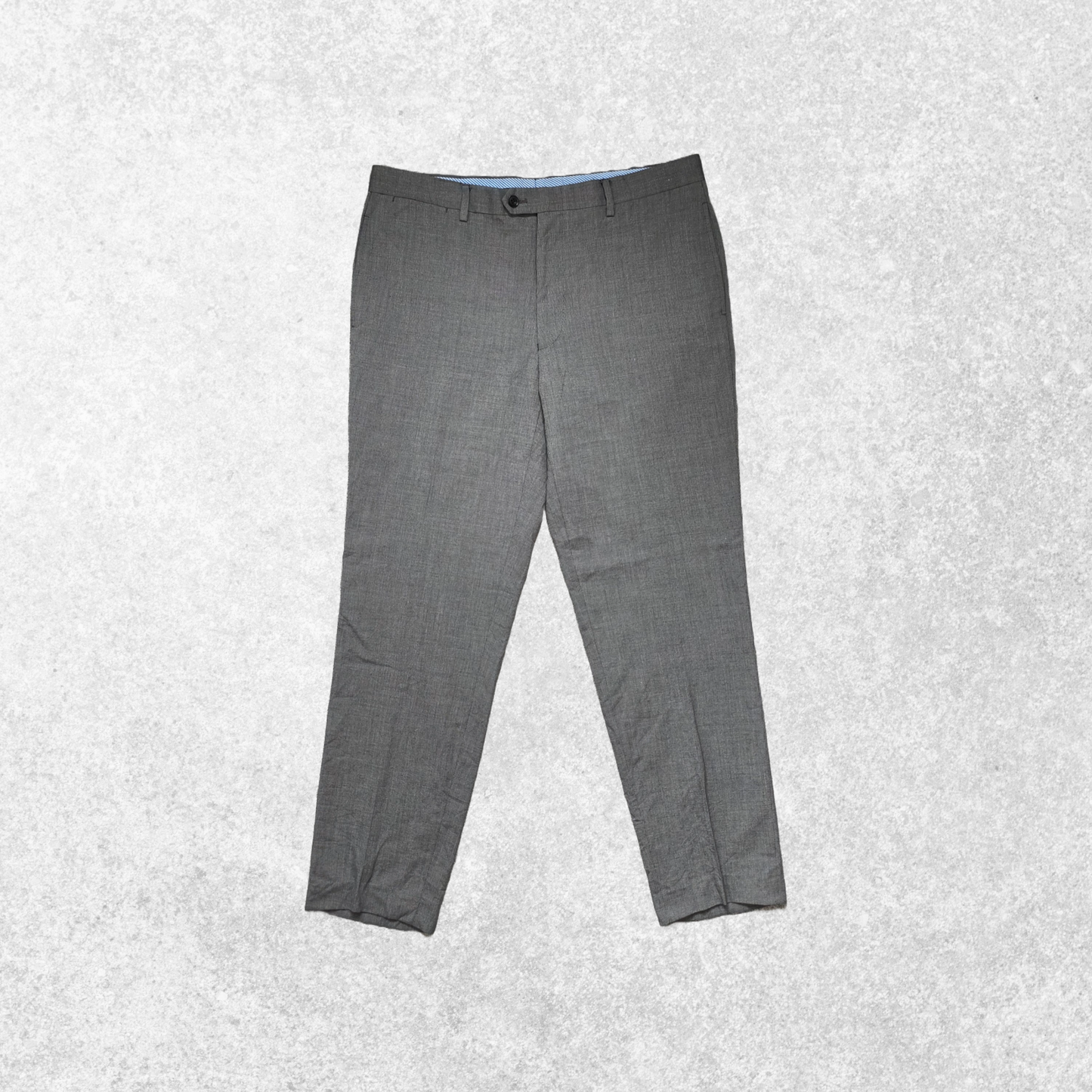 Tommy Hilfiger grey dress trousers W36 L30 smart formal poly viscose blend
