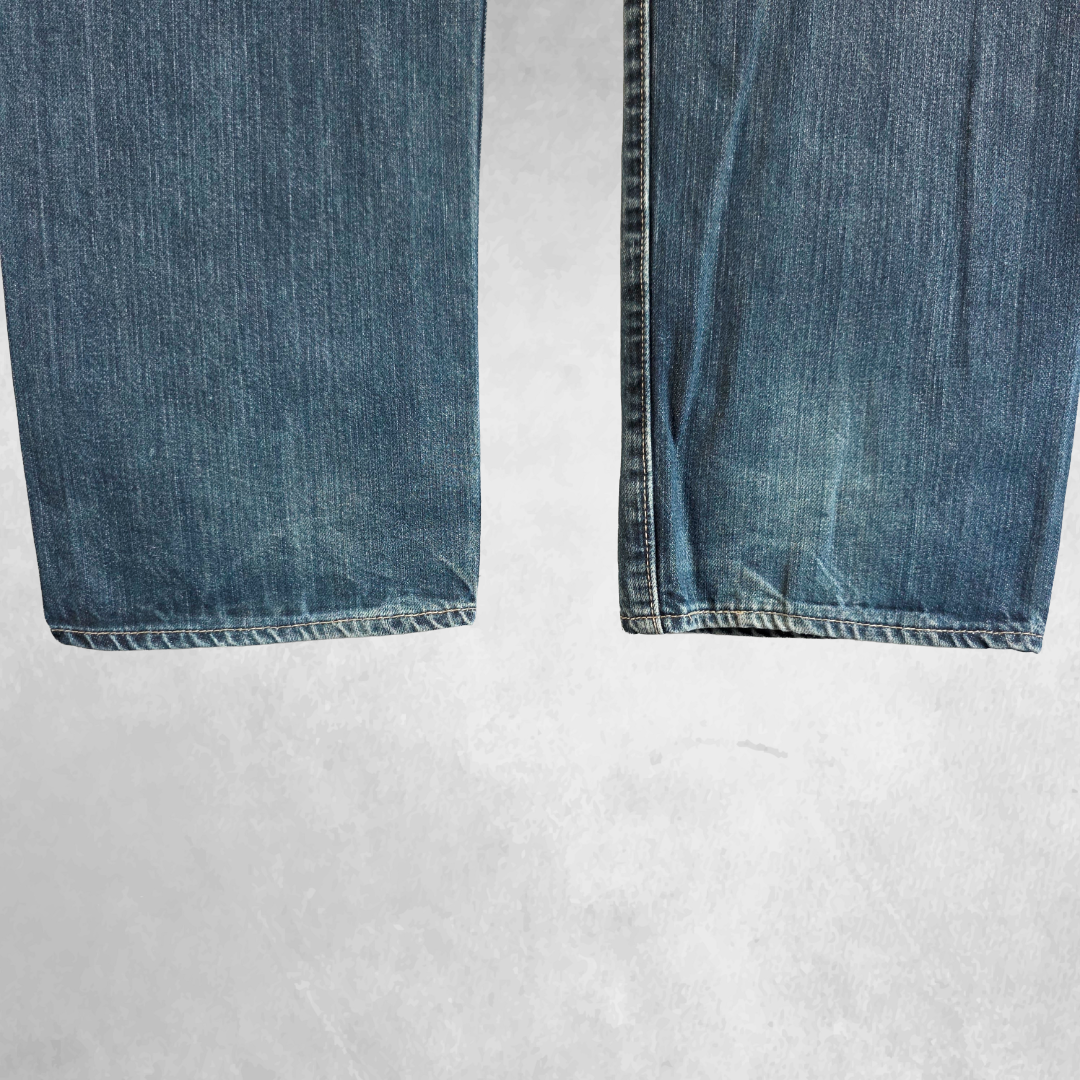 Levi’s 501 Jeans Men’s W33 L30 Blue Straight Leg Denim Button Fly