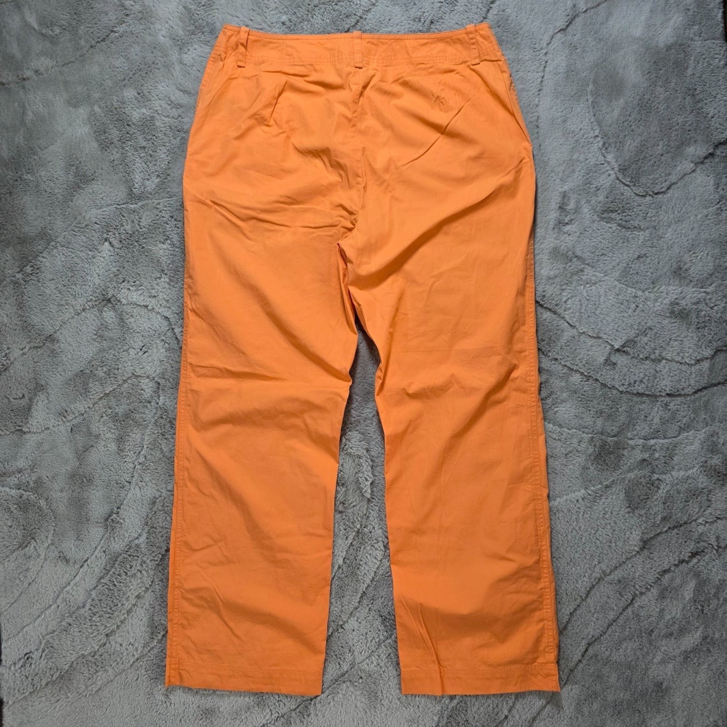 Lauren Ralph Lauren Orange Cotton Trousers W34 L30 UK 16 Lightweight Smart Casua