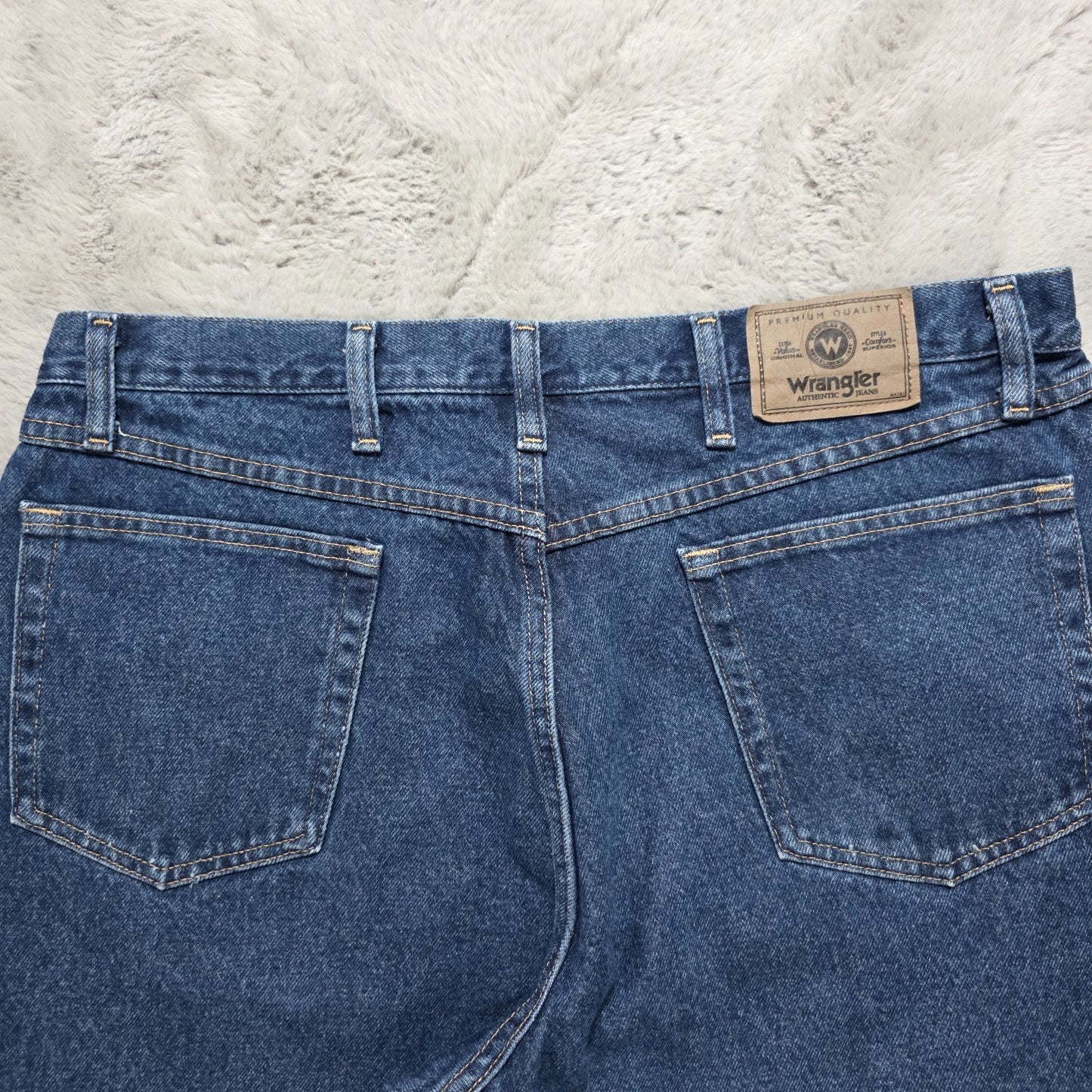 Vintage Wrangler 9760WDR Baggy Relaxed Fit Jeans W38 L29 Made in Mexico