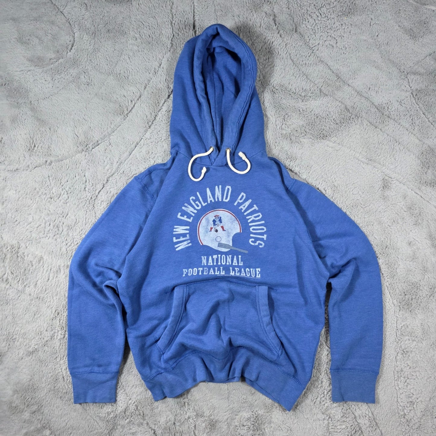 NFL New England Patriots Blue Hoodie ๐ Team Apparel Pullover Sweatshirt XL