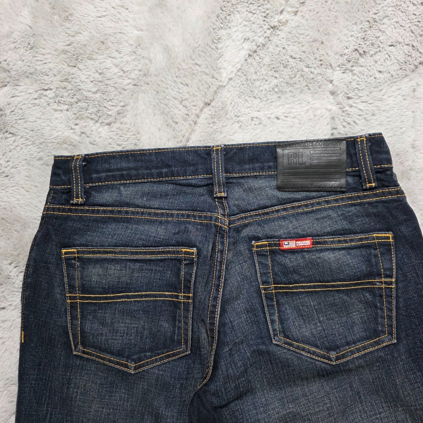Vintage Polo Jeans Co Ralph Lauren Men's Saturday Jeans W29 L31 Dark Wash Denim
