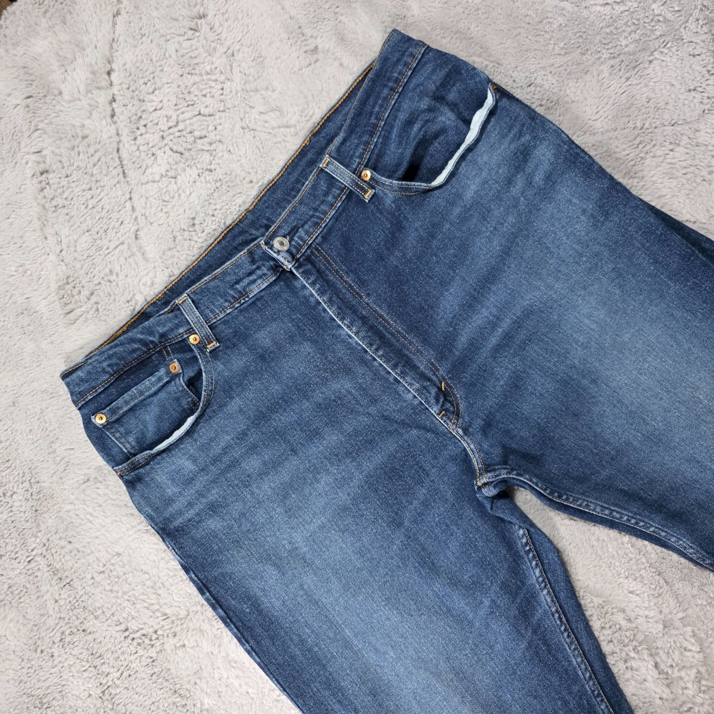 Levi’s 505 Straight Leg Blue Jeans W40 L32 – Classic Stretch Denim